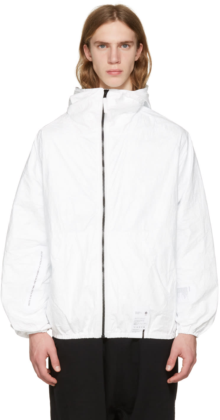 Ueg ホワイト Tyvek® フード ジャケット