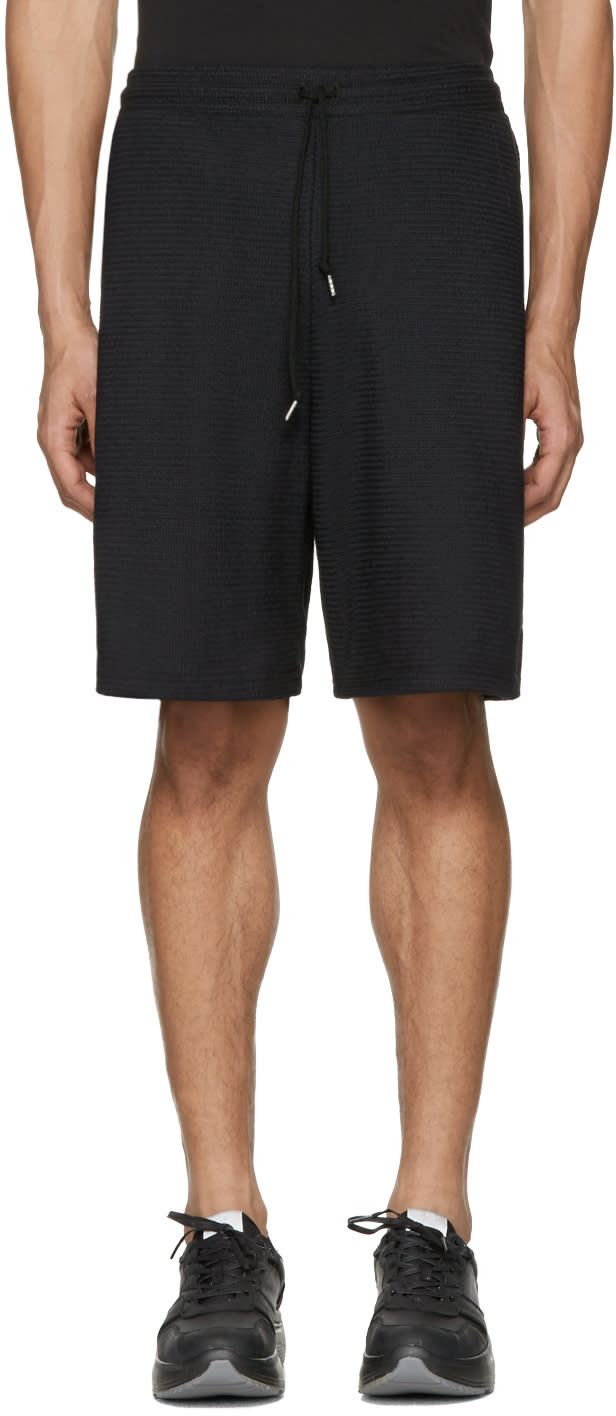 John Elliott Black Raschel Shorts