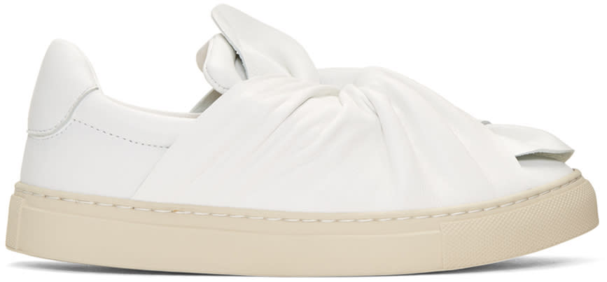 Ports 1961 White Bow Slip-on Sneakers
