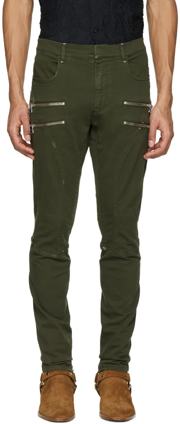 Faith Connexion Green Zipper Trousers