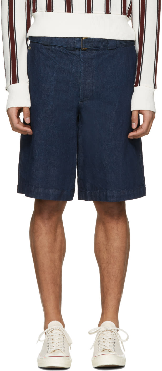 Missoni Blue Denim Wide Shorts