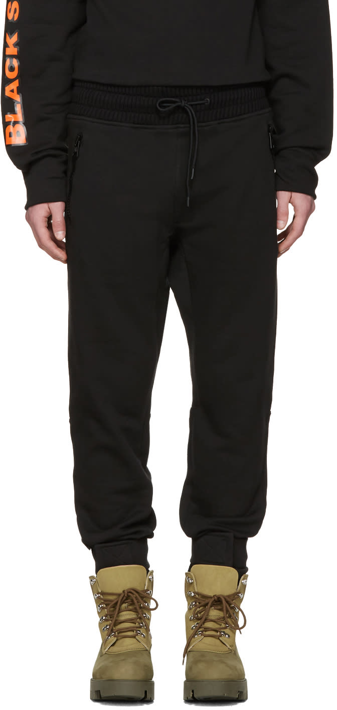 Moncler O Black Drawstring Lounge Pants