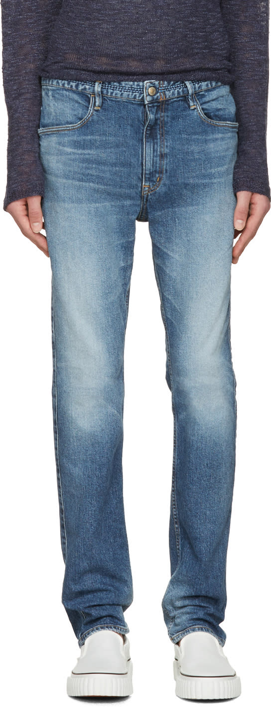 Nonnative Indigo Dweller Tapered Fit Jeans