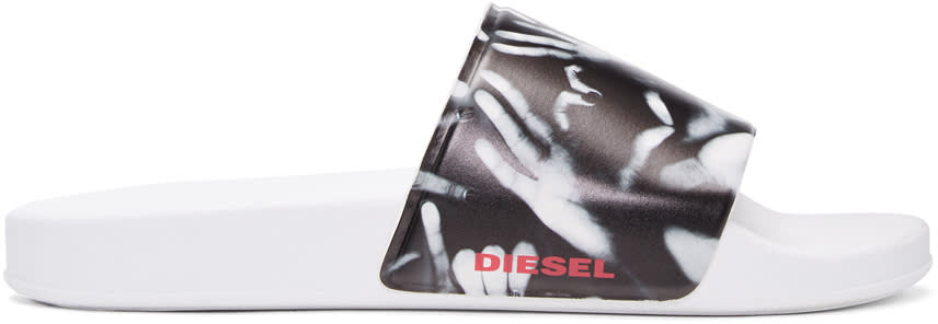 Diesel White and Black Sa-maral Sildes
