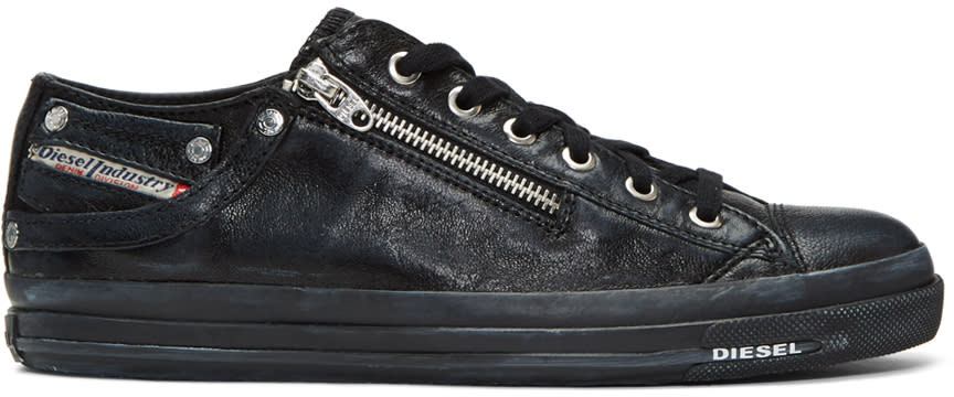 Diesel Black Expo-zip Low Sneakers