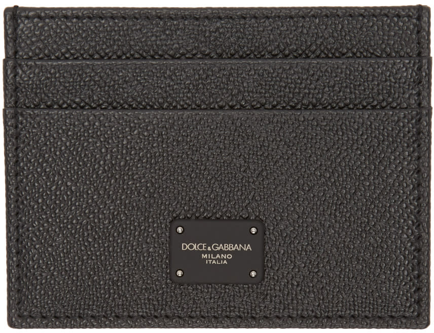 Dolce and Gabbana Black Leather Cardholder
