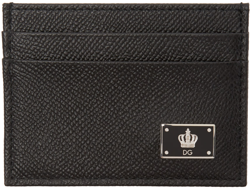 Dolce and Gabbana Black Crown Cardholder