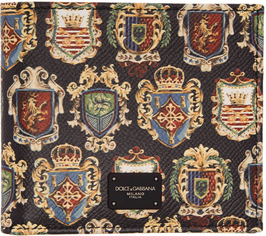 Dolce and Gabbana Black Crest Wallet
