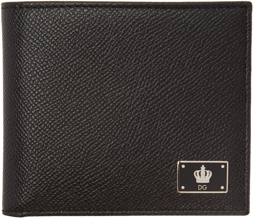 Dolce and Gabbana Black Crown Wallet