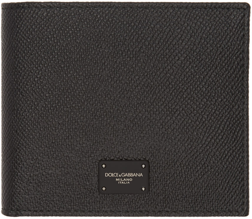 Dolce and Gabbana Black Leather Wallet