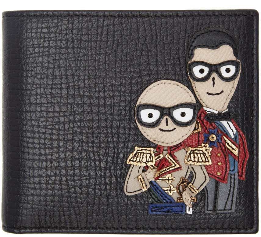 Dolce and Gabbana Black Knight Designers Wallet