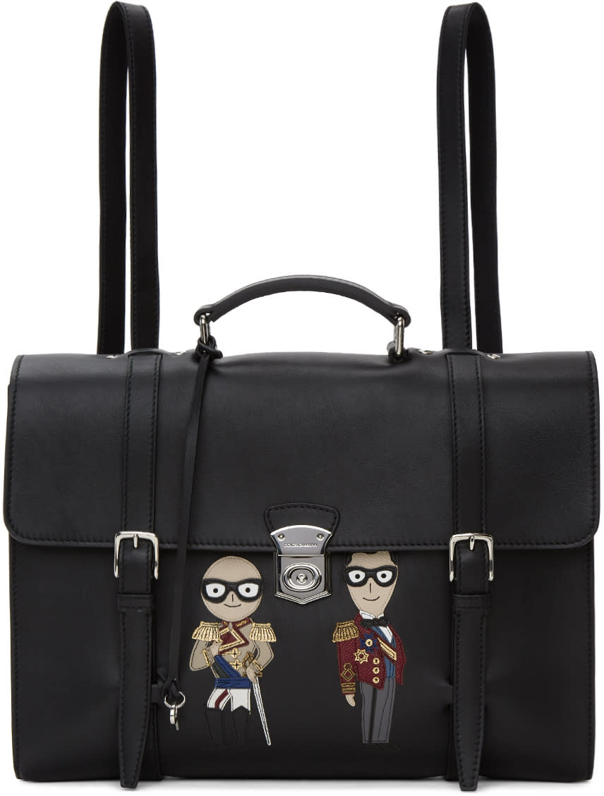 Dolce and Gabbana Black Designers Briefscase