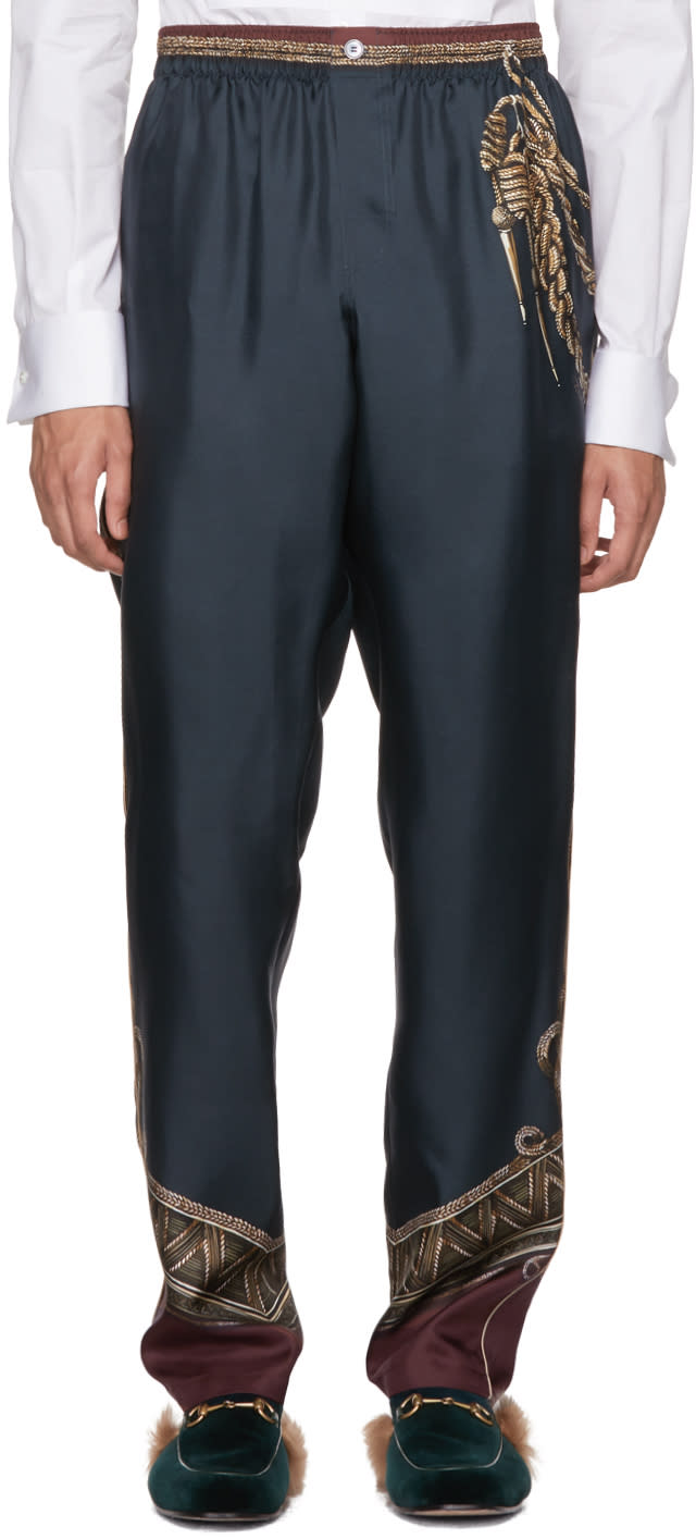 Dolce and Gabbana Green Knight Trousers