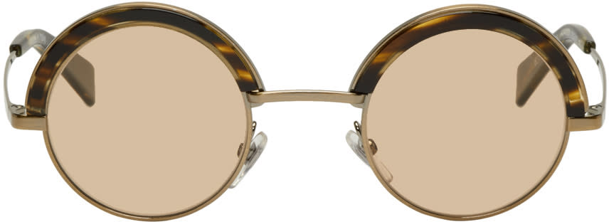 Oliver Peoples Pour Alain Mikli Gold and Brown 4003n Sunglasses