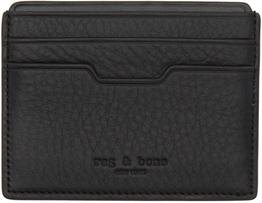Rag and Bone Black Leather Card Holder