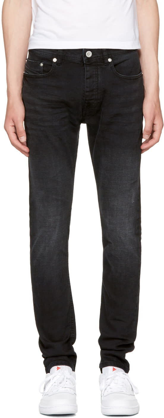Diesel Black Gold Black Skinny Jeans