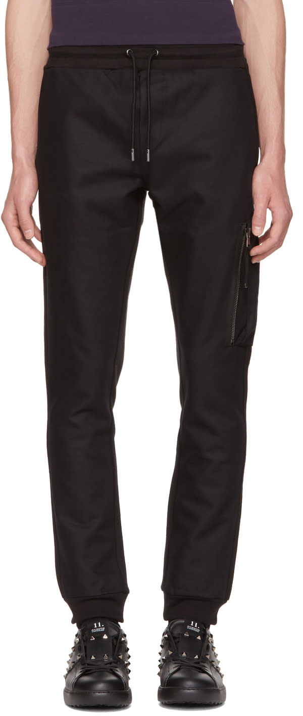 Diesel Black Gold Black Skinny Zip Lounge Pants