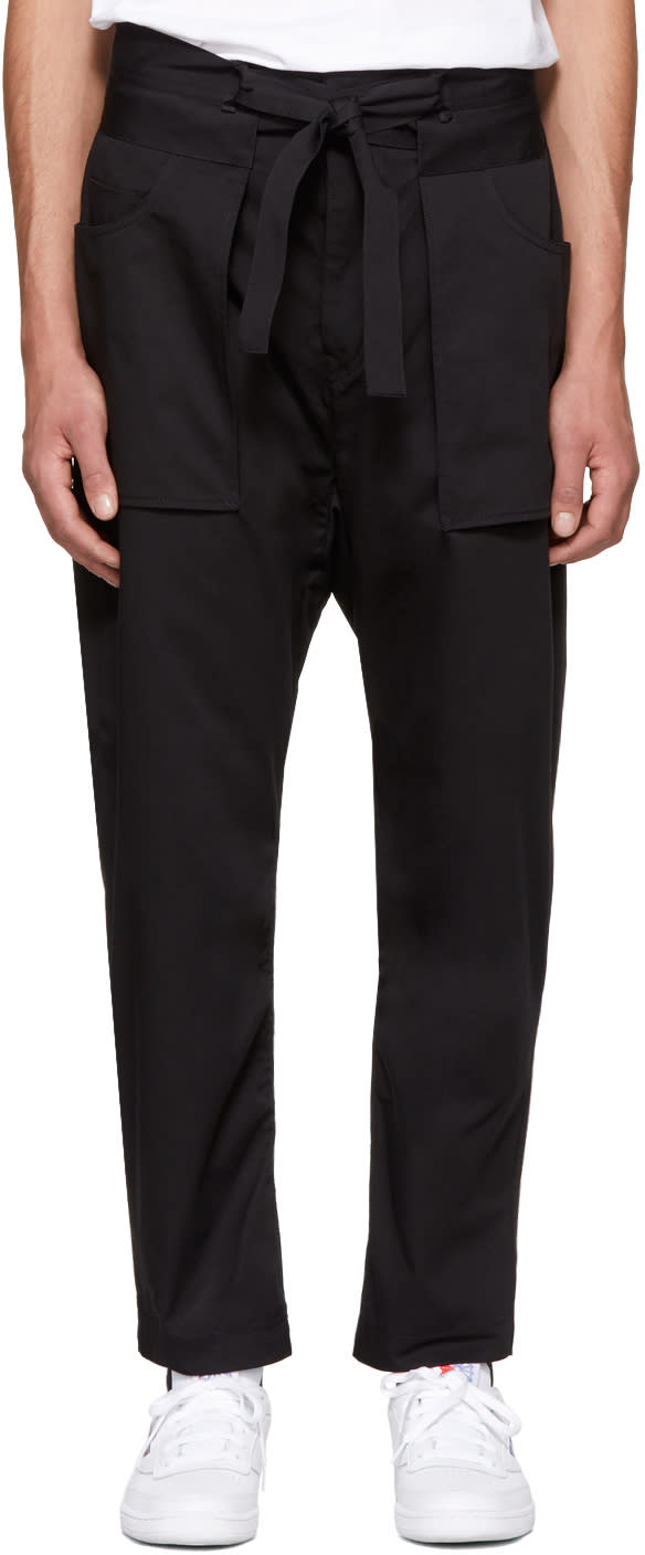 Diesel Black Gold Black Kimono Trousers