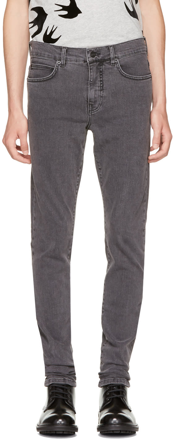 Mcq Alexander Mcqueen Grey Strummer Jeans