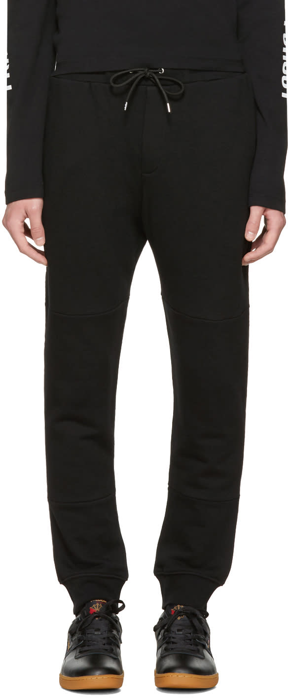 Mcq Alexander Mcqueen Black Logo Glyph Icon Lounge Pants