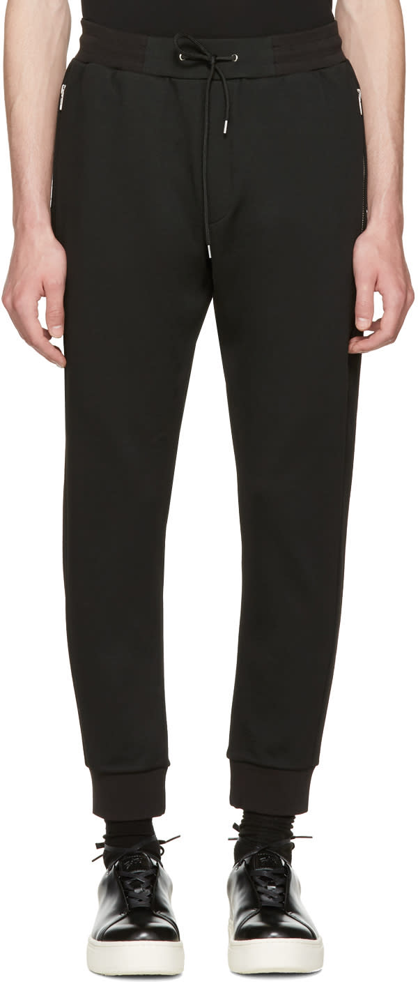 Mcq Alexander Mcqueen Black Mix Zip Lounge Pants