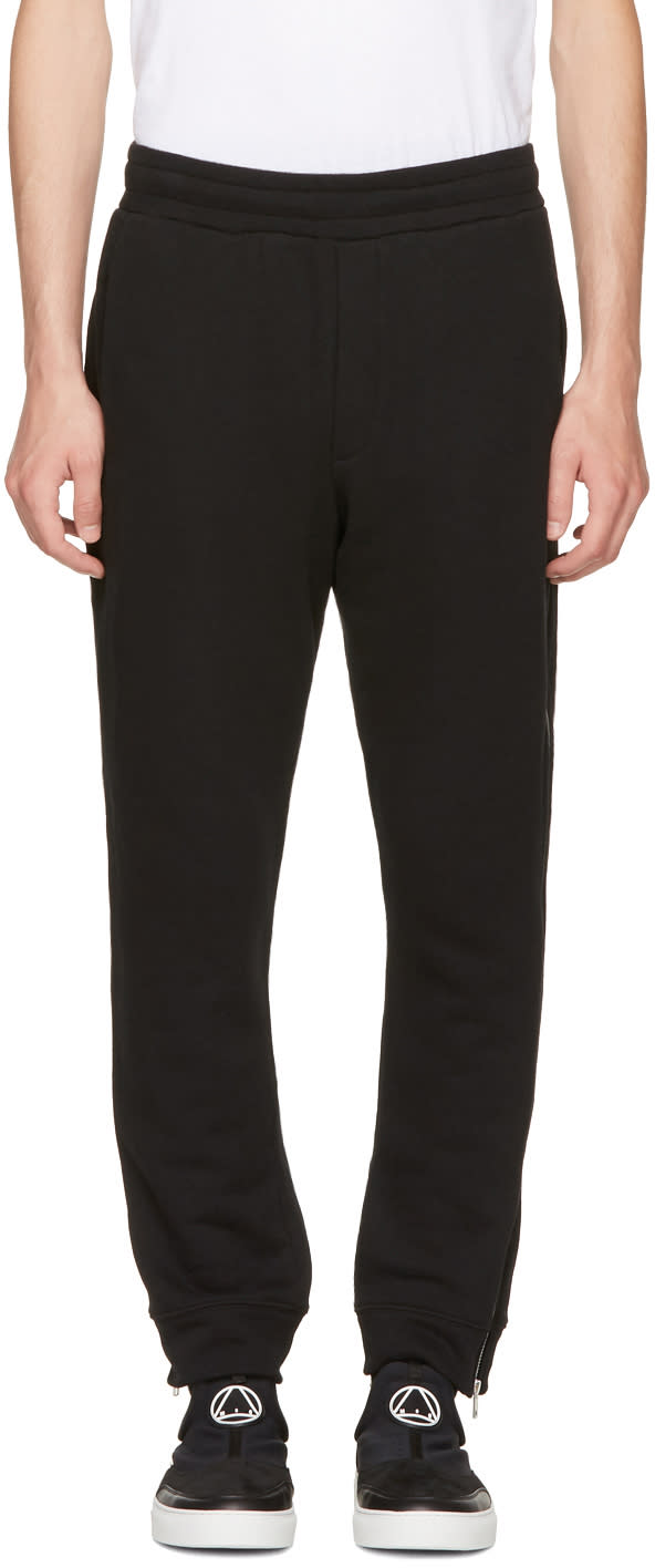 Mcq Alexander Mcqueen Black Zip Lounge Pants