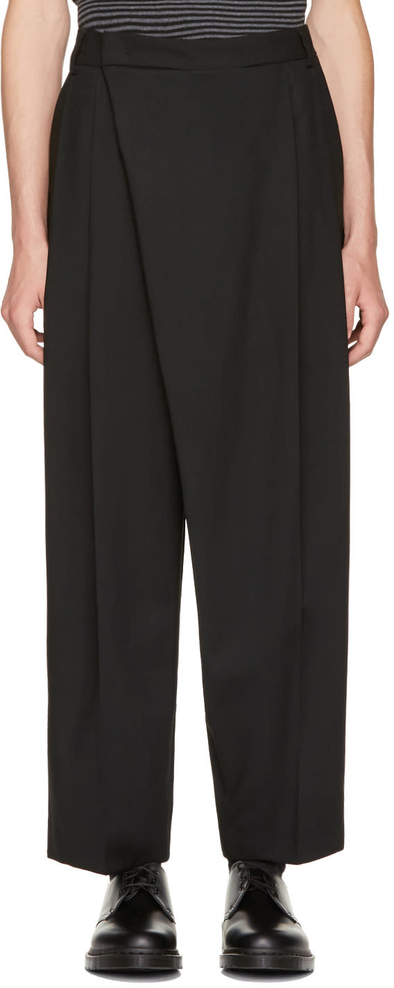 Mcq Alexander Mcqueen Black Crossover Trousers
