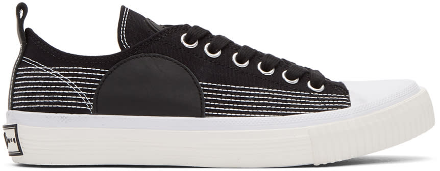 Mcq Alexander Mcqueen Black Swallow Plimsoll Sneakers