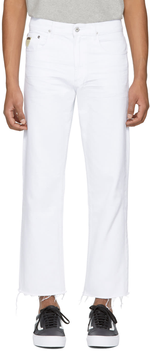 April77 White Flip Jeans