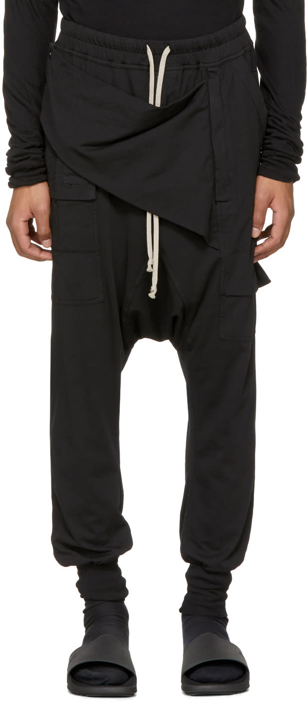 Rick Owens Drkshdw Black Prisoner Memphis Lounge Pants