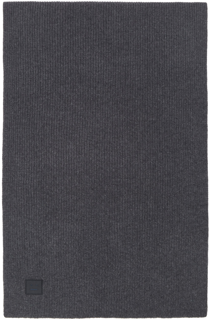 Acne Studios Grey Bansy L Face Scarf
