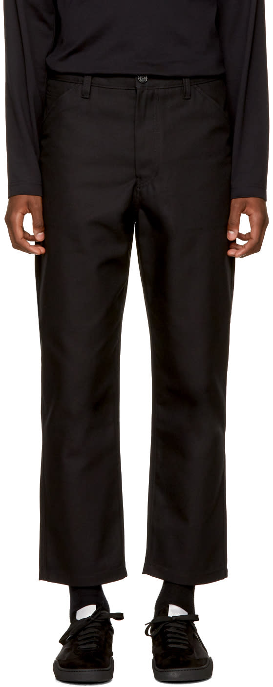 Acne Studios Black Allan Trousers