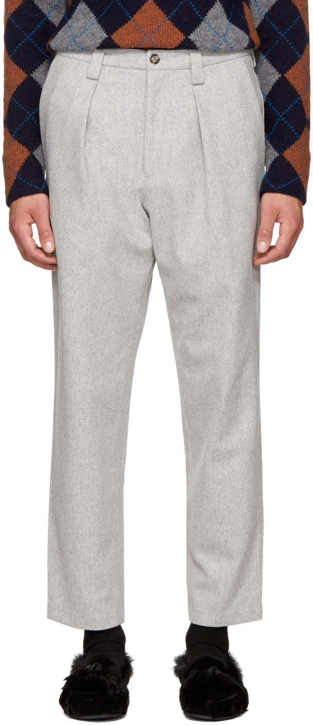 Acne Studios Grey Alfie Trousers