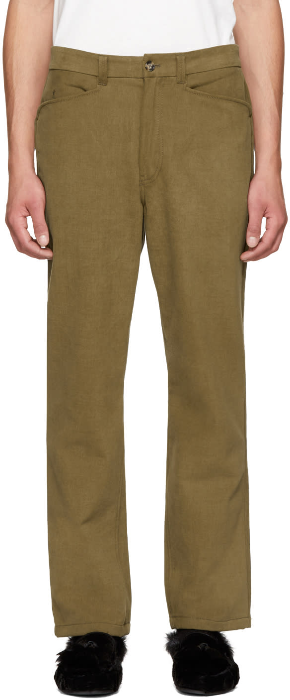 Acne Studios Khaki Acer Trousers