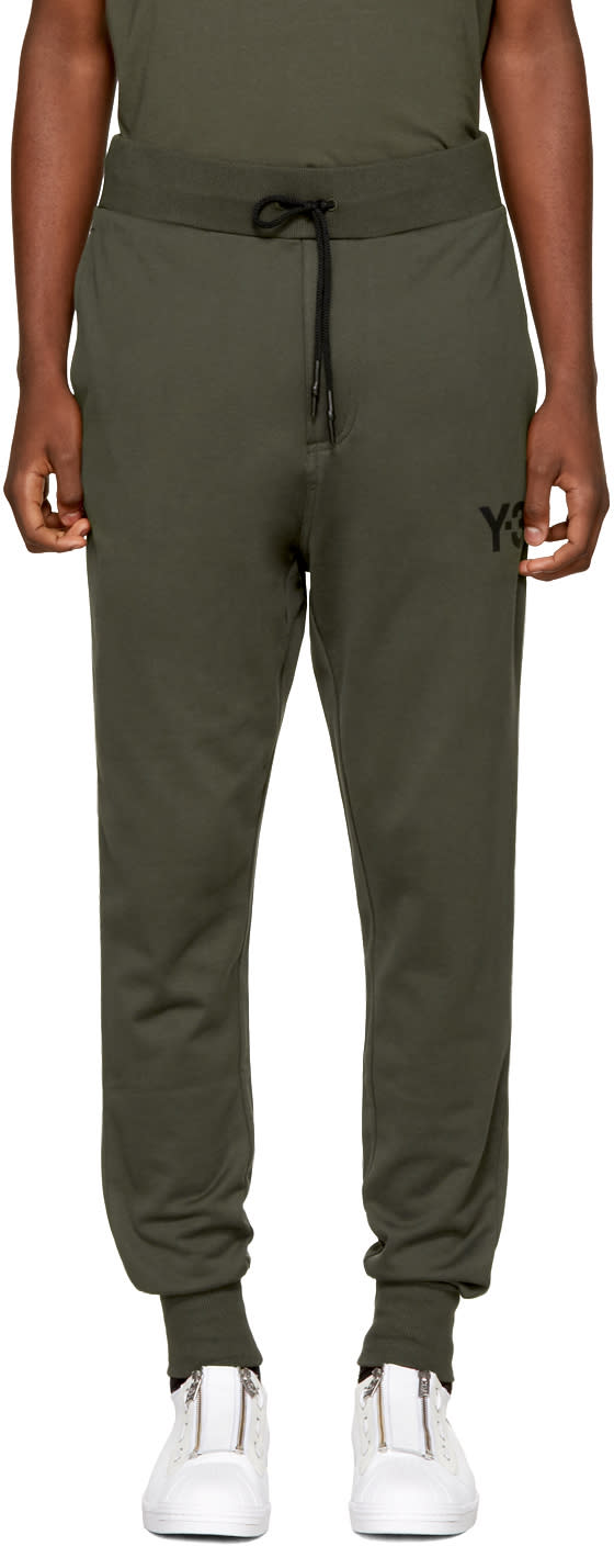 Y-3 Green Classic Cuffed Lounge Pants