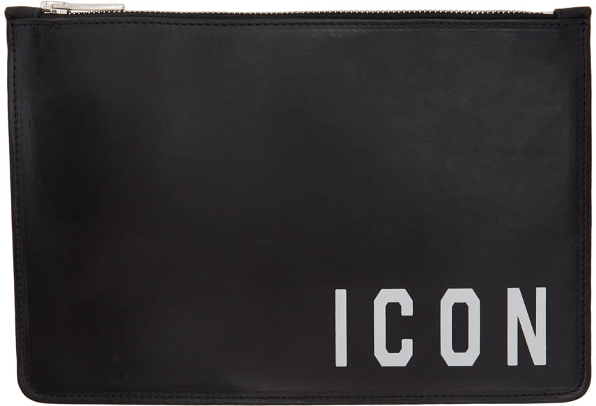 Dsquared2 Black icon Big Pouch