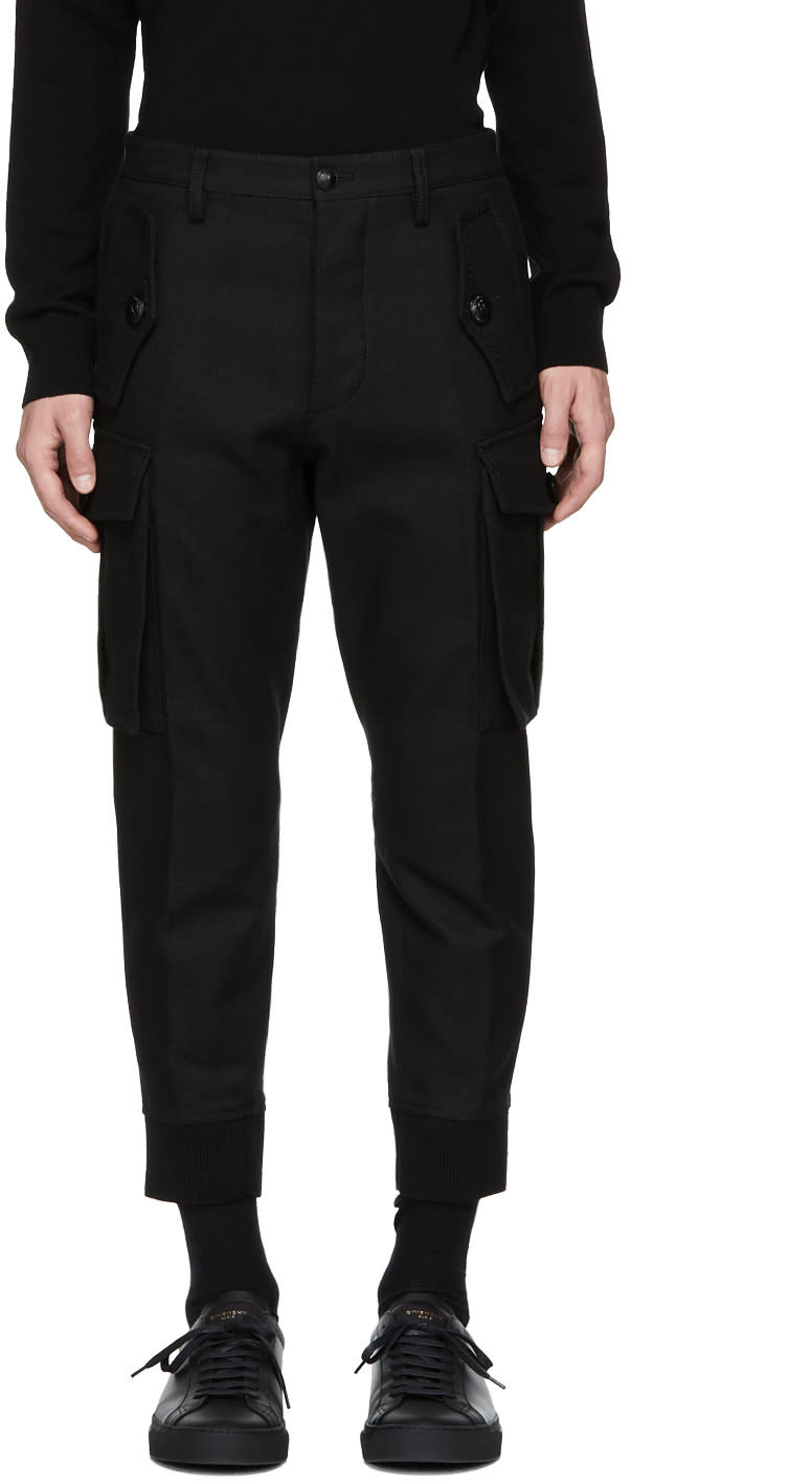 Dsquared2 Black Military Sexy Cargo Pants