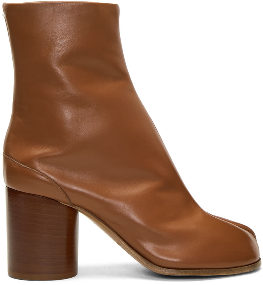 Maison Margiela Brown Tabi Boots