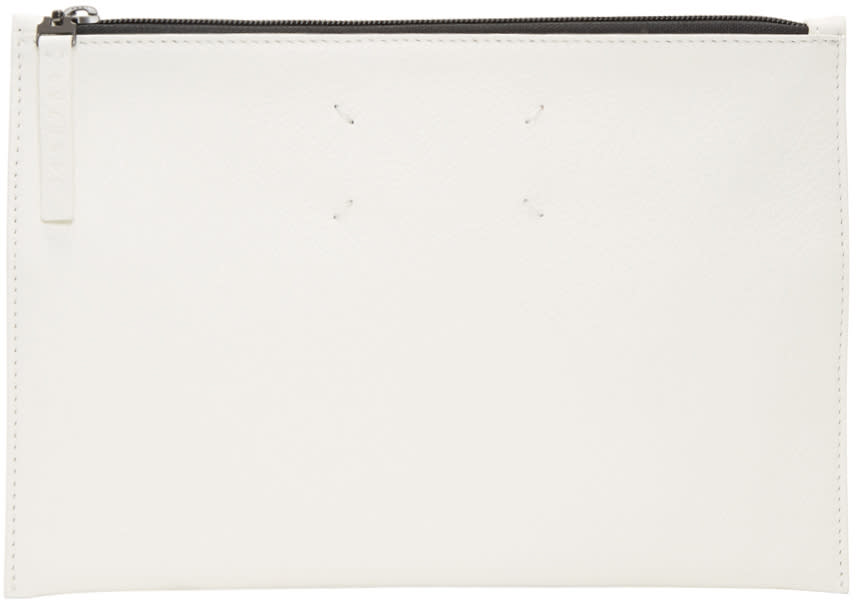 Maison Margiela White Biker Pouch