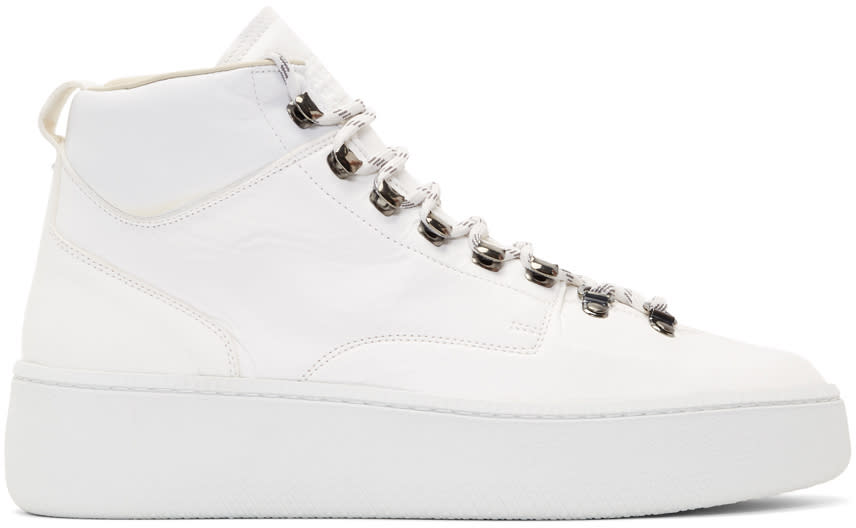 Maison Margiela White Summit Hiking High-top Sneakers