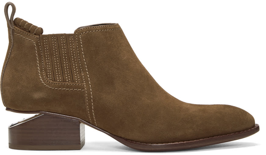 Alexander Wang Brown Suede Kori Boots