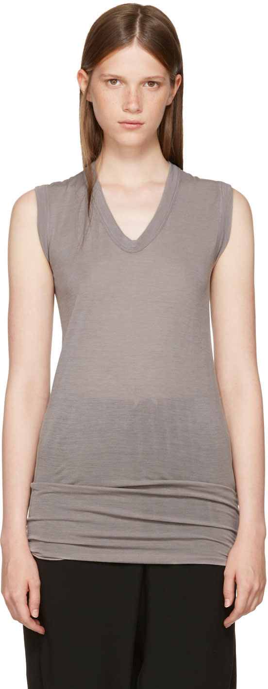 rick owens v neck shirt