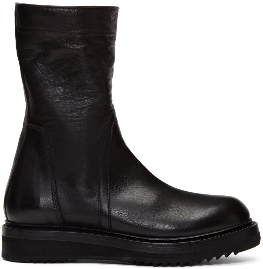 Rick Owens Black Creeper Boots