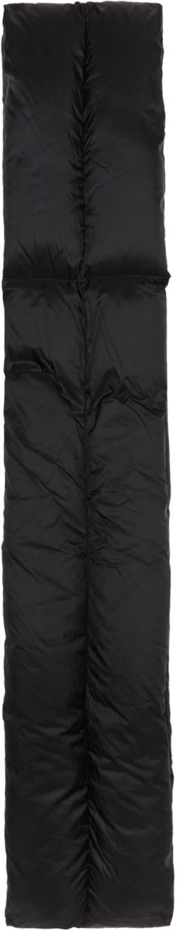 Rick Owens Black Down Stole Scarf