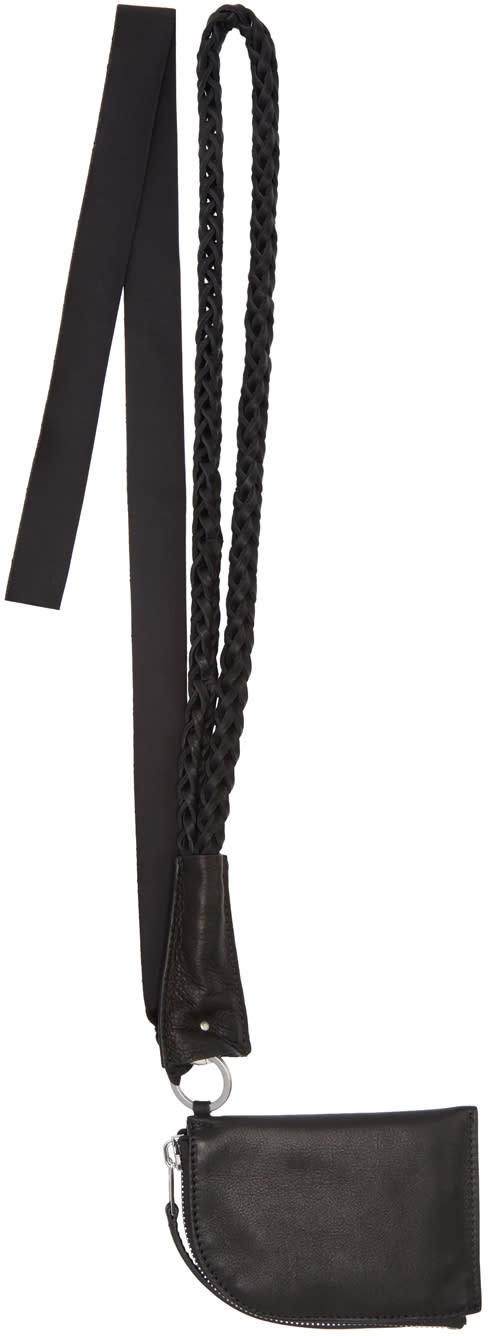 Rick Owens Black Neck Wallet