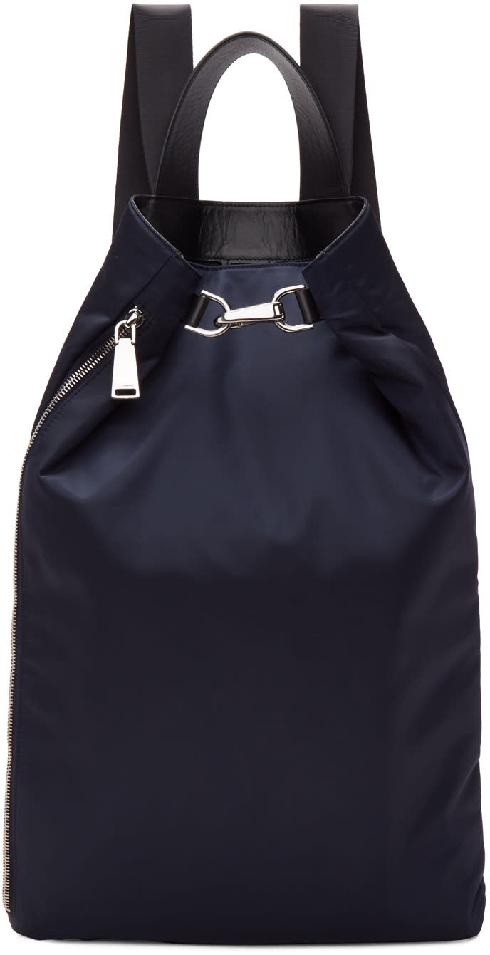 Jil Sander Navy Nylon Backpack
