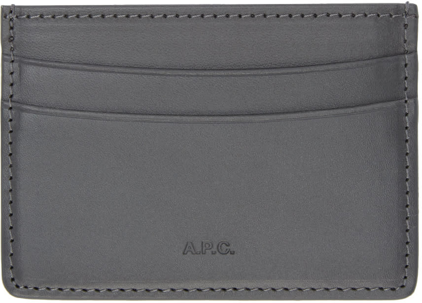 A.p.c. Grey Andre Card Holder
