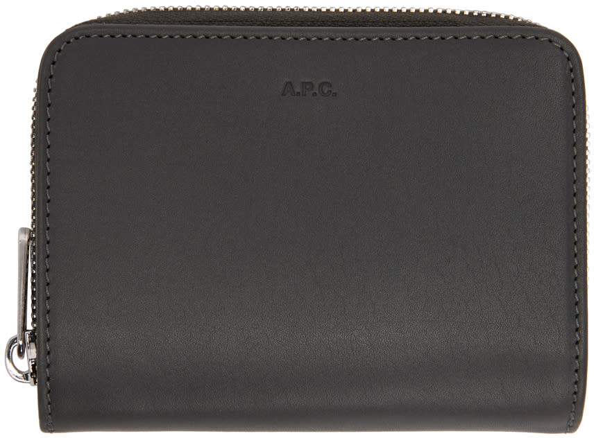 A.p.c. Grey Compact Wallet