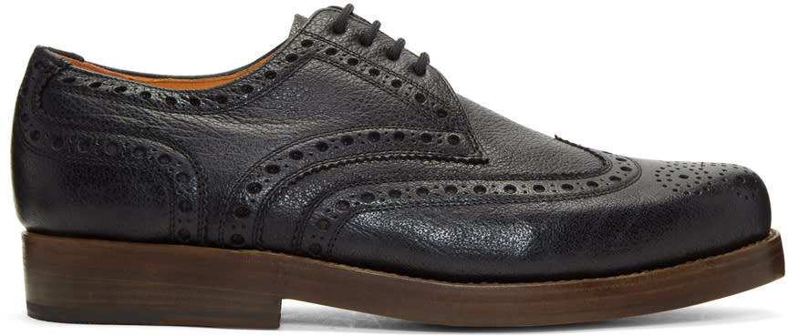 Junya Watanabe Black Heinrich Dinkelacker Edition Brogues
