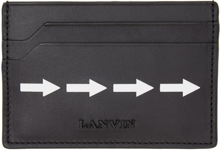 Lanvin Black Arrow Card Holder